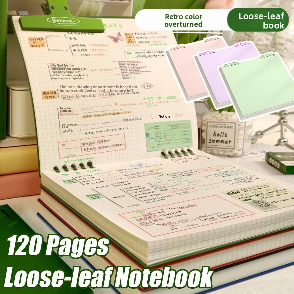Graph Paper Pad - Caderno Multifuncional de 120 Páginas com
