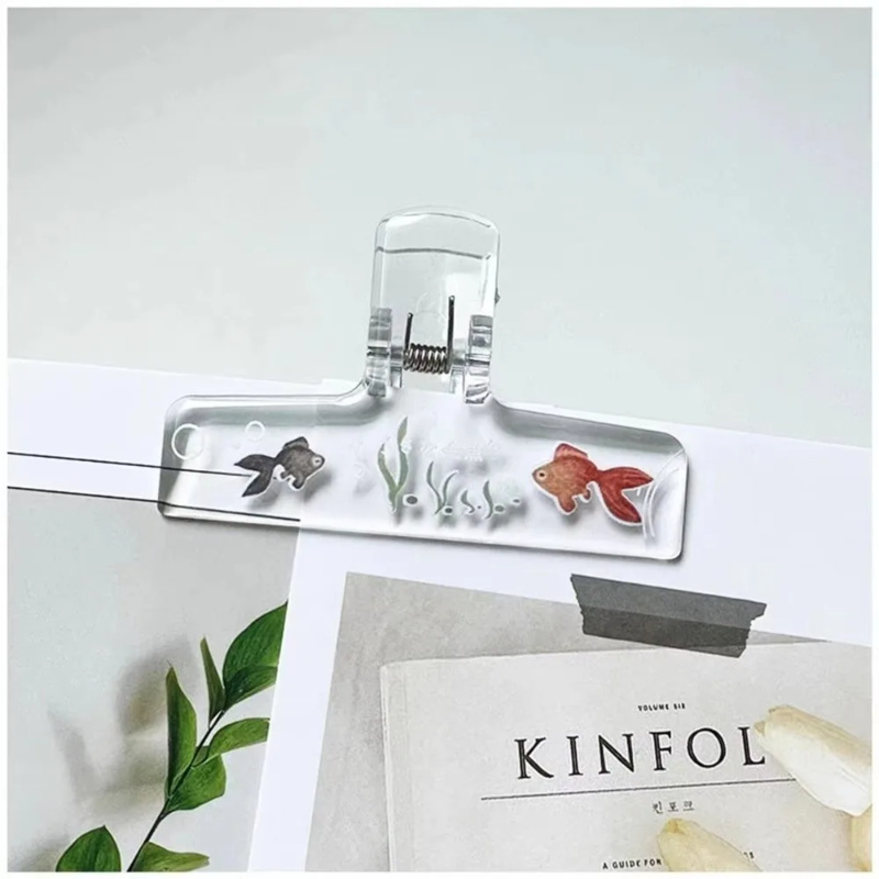 Binder Clip Assorted - 1 unidade de clipe de acrílico
