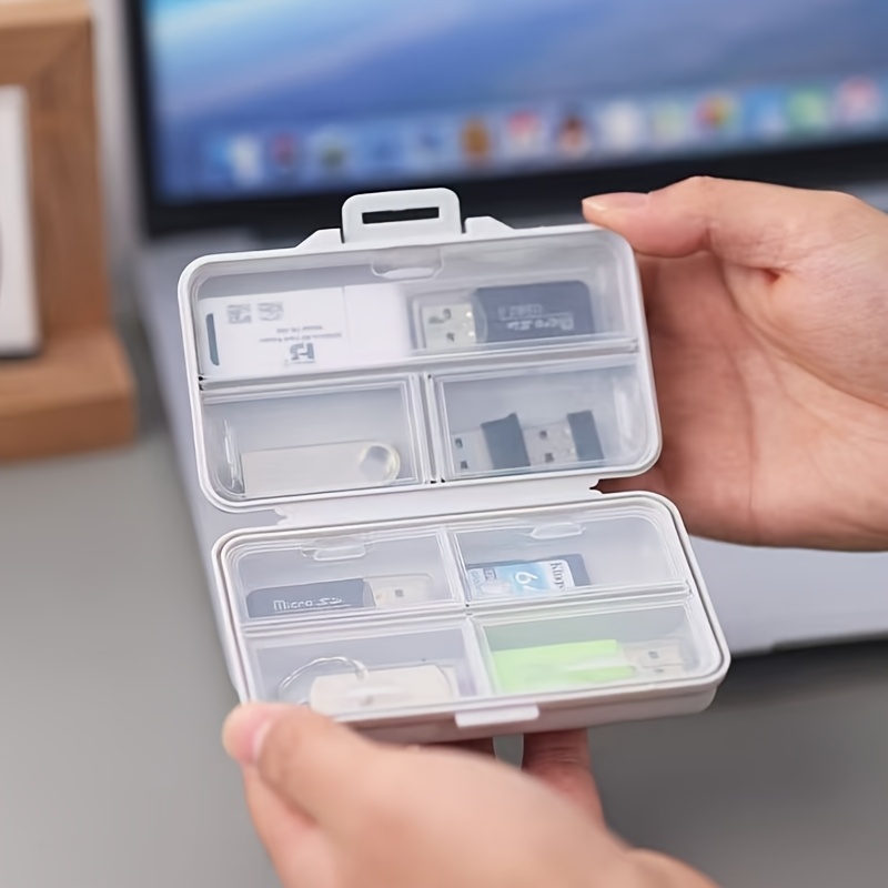 Stationery And Office Supply Stores - Caixa de armazenamento USB com compartimentos