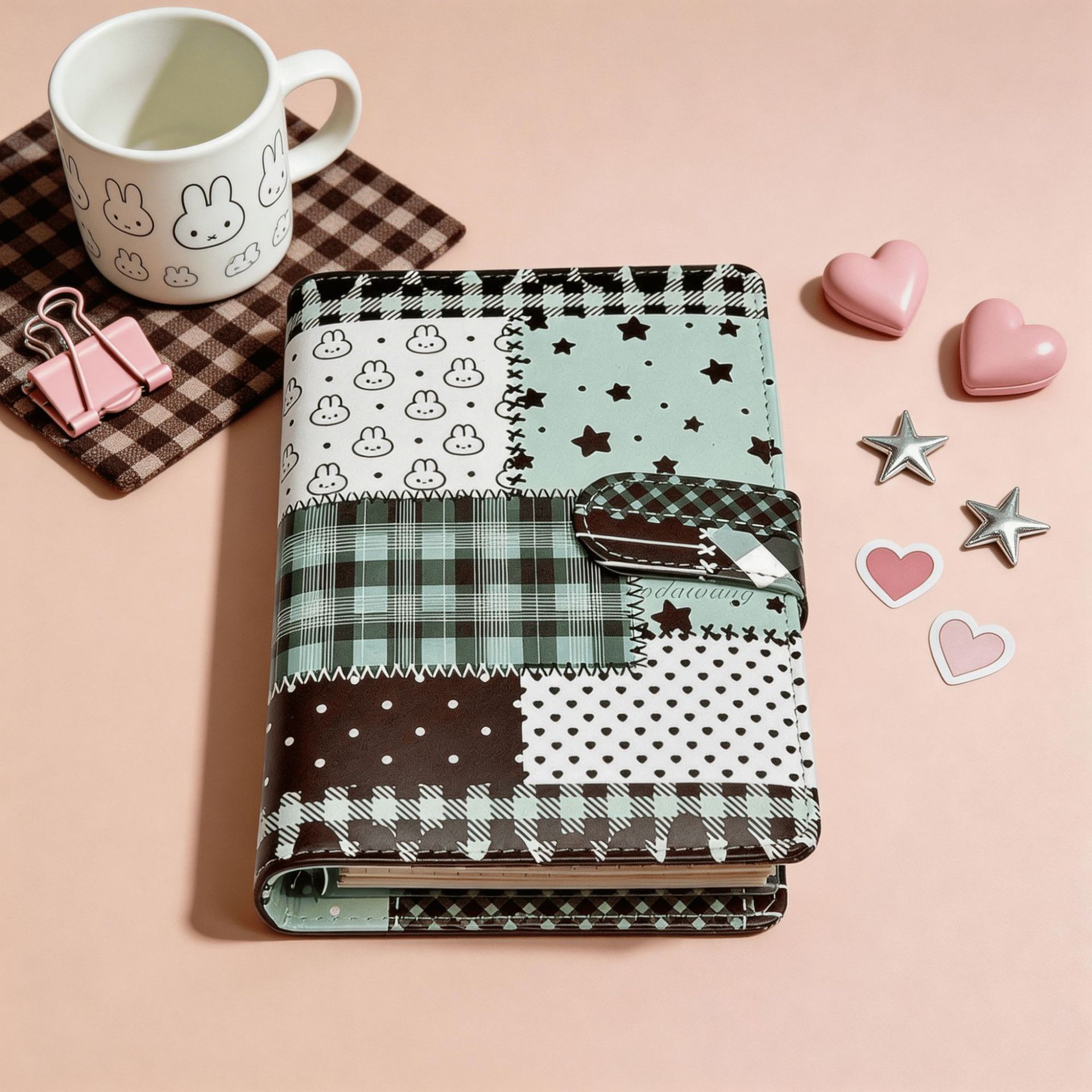 Graph Paper Pad - Caderno A6 Verde com Páginas Quadriculadas,