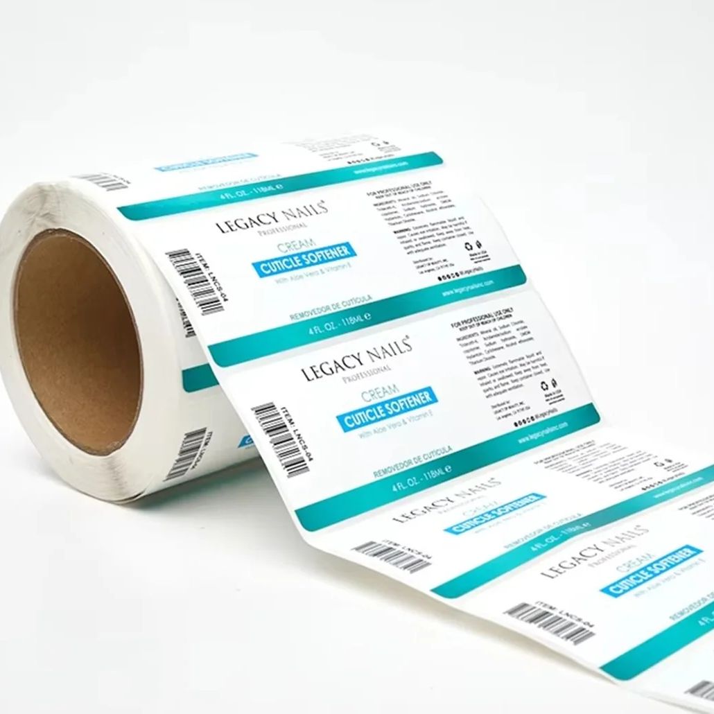 Sticker Label Roll - Etiquetas adesivas de vinil à prova
