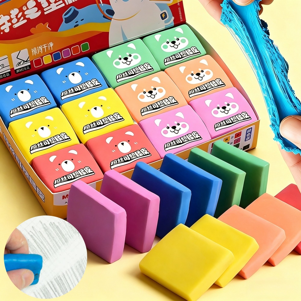 Rubber Eraser Kneaded - Borracha Colorida M&G para Desenho, Borracha