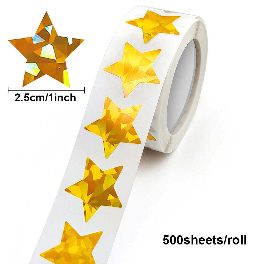 JCAC 500pcs/rola Adesivos Deco - Sticker Label Roll avaliação e preço