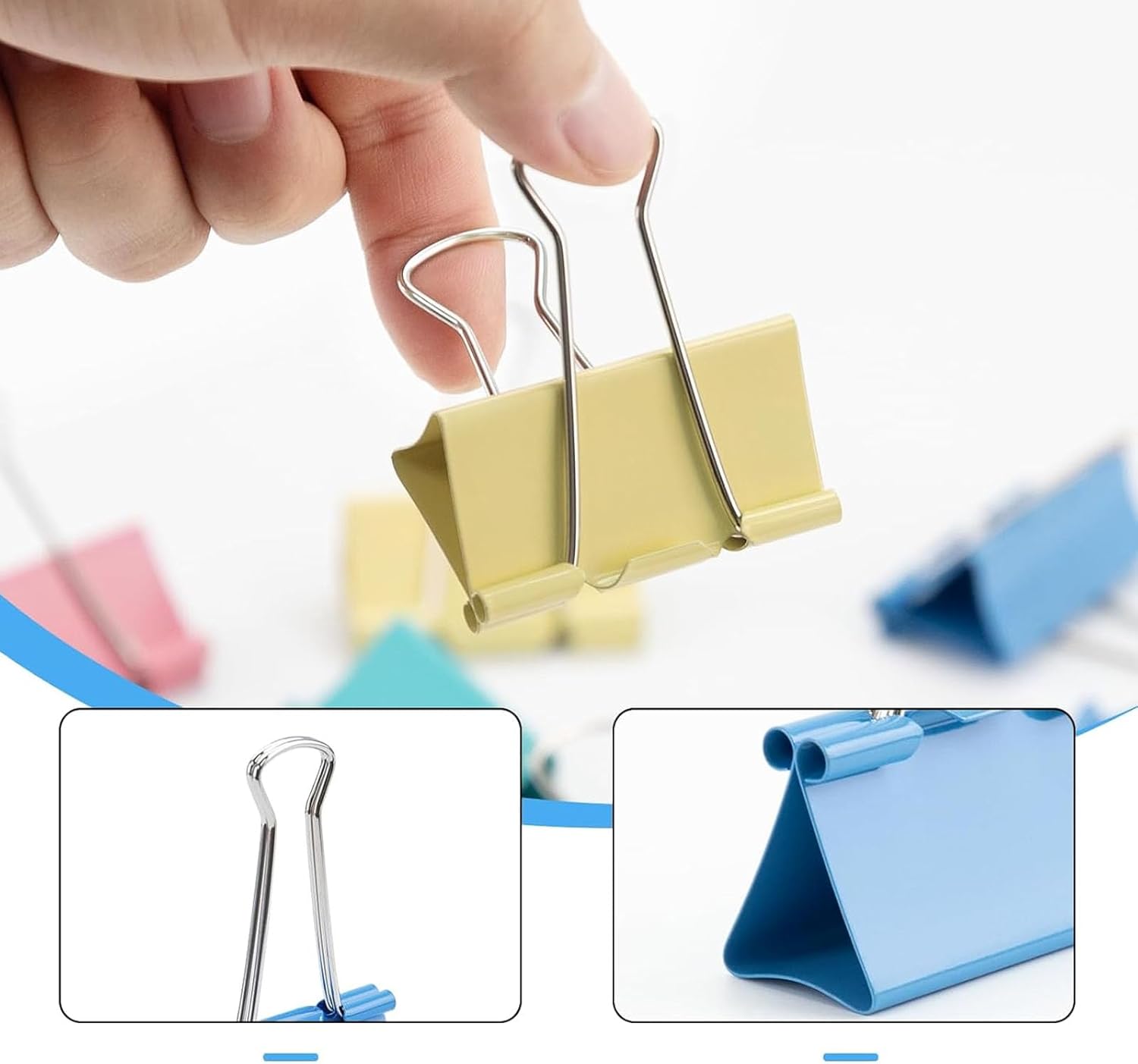 Clipes Dobráveis, 40 Clipes de - Binder Clip Assorted avaliação e preço
