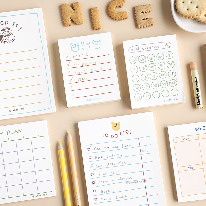 Bloco de Notas Fofo Série Plan - Office Stationery Supply List avaliação e preço